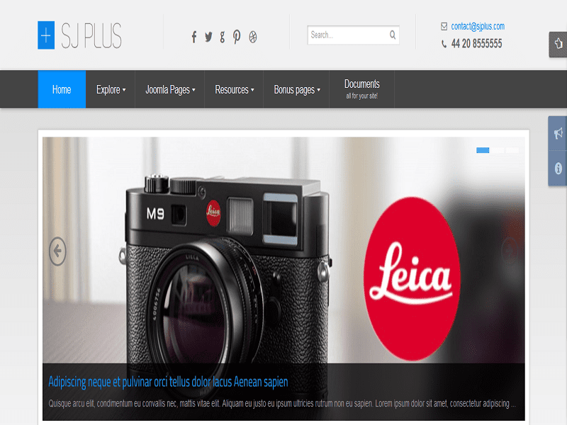 Sj Plus – Responsive Magazine Joomla Templates