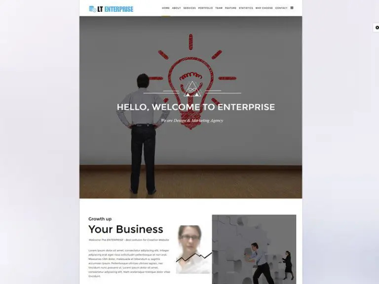 Lt Enterprise Onepage 반응형 크리에이티브 Joomla 템플릿