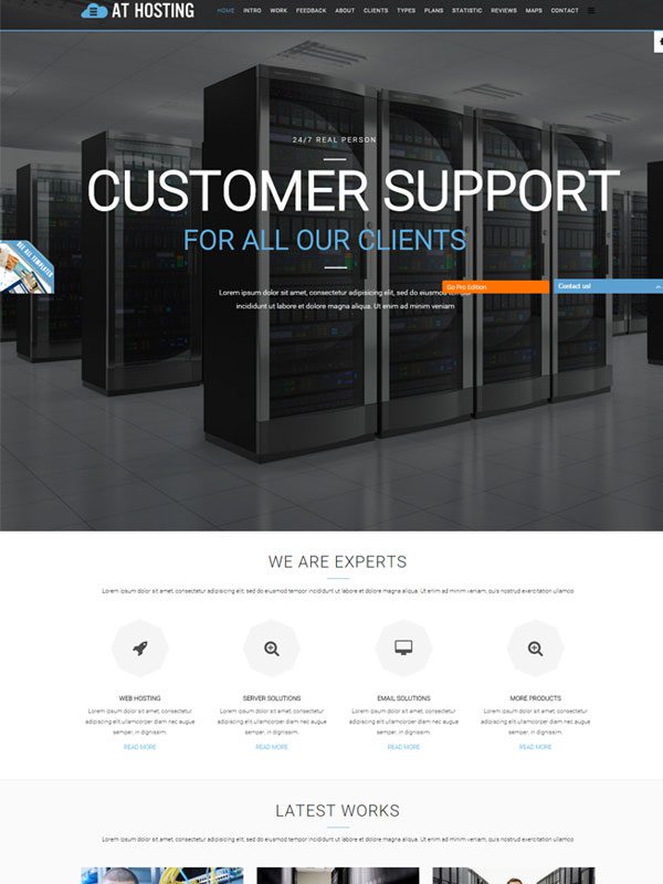 在 Hosting Onepage – 免費服務器 , Hosting Onepage Joomla 模板