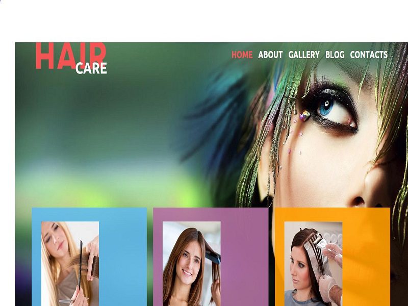 Cheveux – Modèle Joomla pour salon de beauté