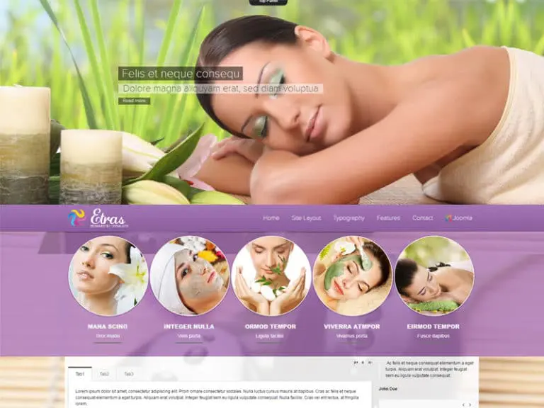 Template Joomla Spa Responsif Td Etras Gratis