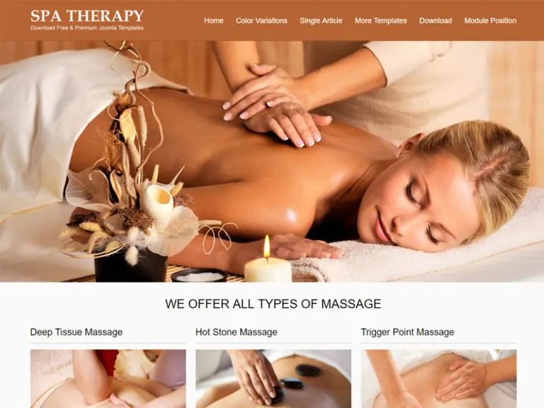 Jsr Spa Terapi Joomla Spa Template