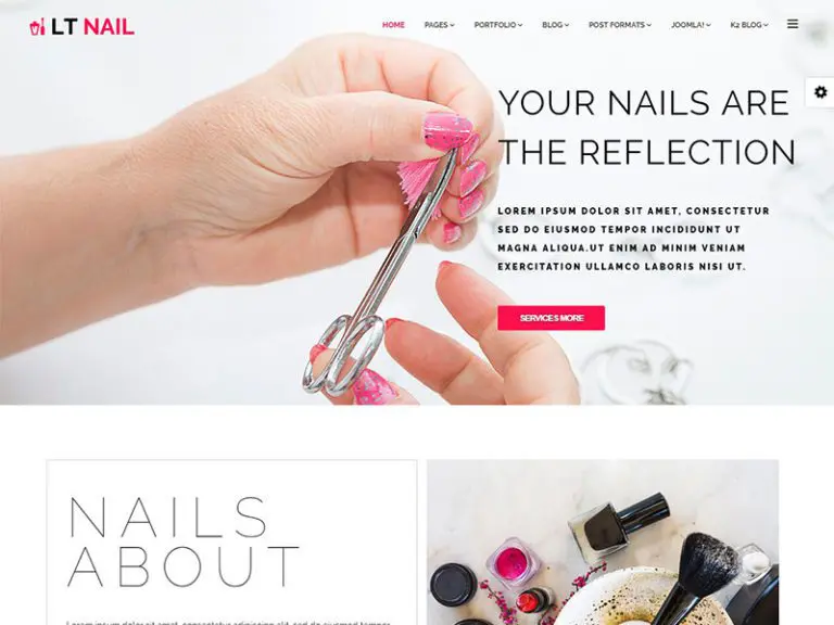 Lt Nail Free Responsive Joomla Salon Template