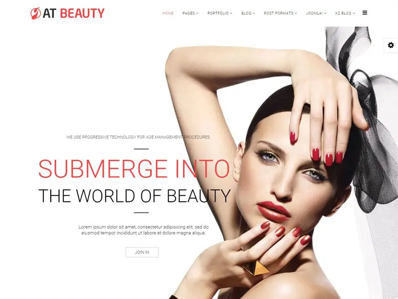 W Beauty Free Spa Najlepszy szablon Joomla