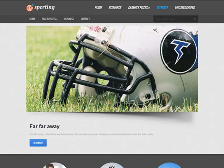 Sporting Free Responsive Sport Wordpress Theme