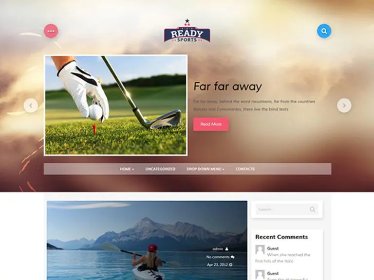 Goldmovie Darmowy Wordpress Sport Theme