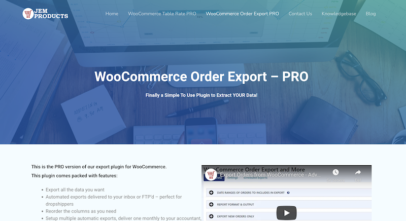 การส่งออกคำสั่ง WooCommerce