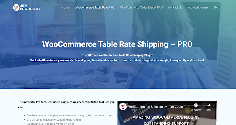 Tabelul WooCommerce de livrare