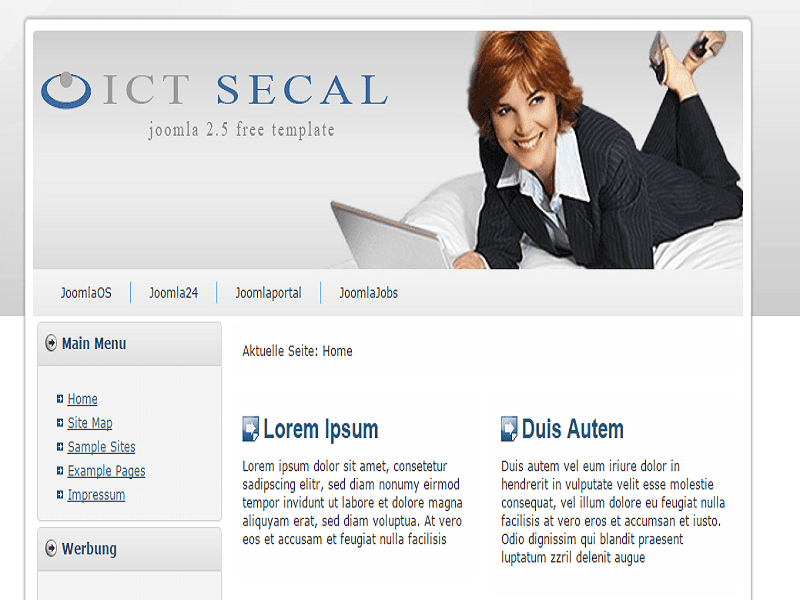 เทมเพลต Ict Secal – เทมเพลต Ict Secal Joomla 2.5