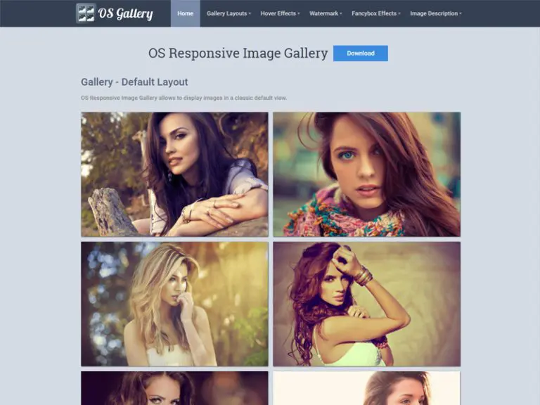 Galeria Os Șablon Joomla gratuit pentru fotografii responsive