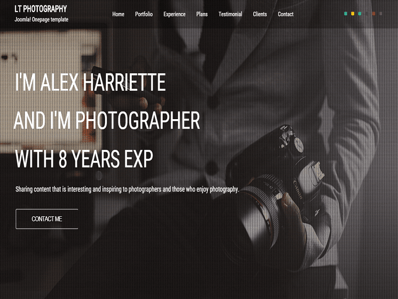 Lt写真–無料のレスポンシブJoomlaテンプレート