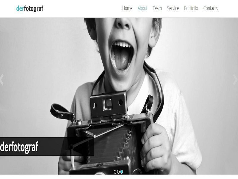 Derfotograf – เทมเพลต Joomla สำหรับช่างภาพฟรี