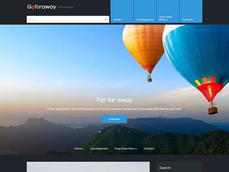 Tema di viaggio Wordpress Gofaraway