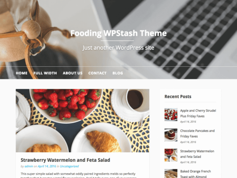 ธีมร้านอาหาร Wordpress ร้านอาหาร