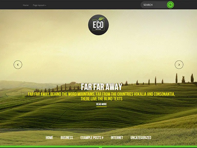 Econature Darmowy Wordpress Motyw Natura