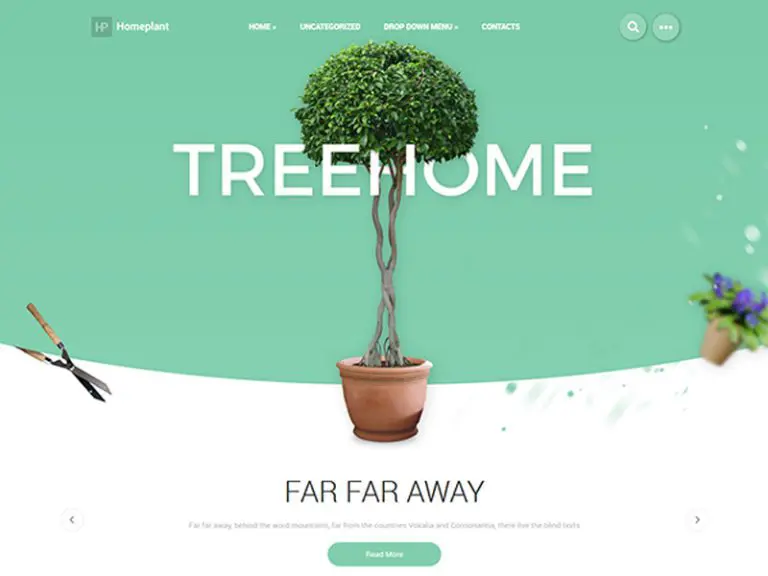 Homeplant ฟรีธีม Wordpress ธรรมชาติ