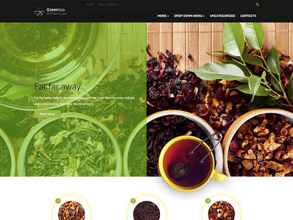 Greentea Ücretsiz Kahve Wordpress Teması