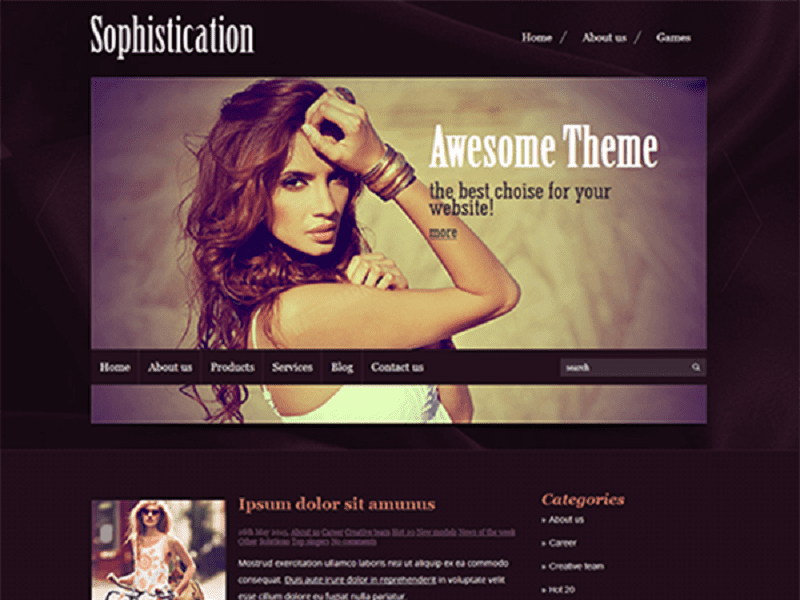 Kecanggihan – Tema Wordpress Gratis Untuk Fashion