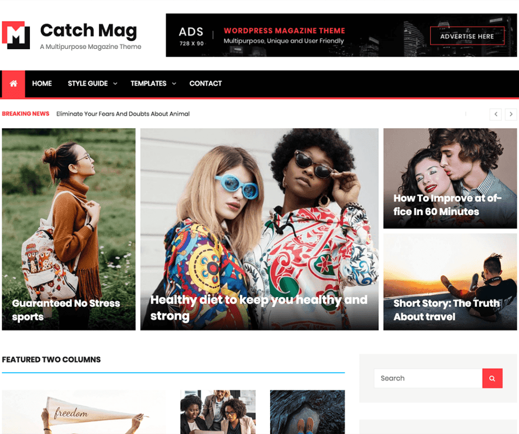 Catch Mag Free News Thème Wordpress