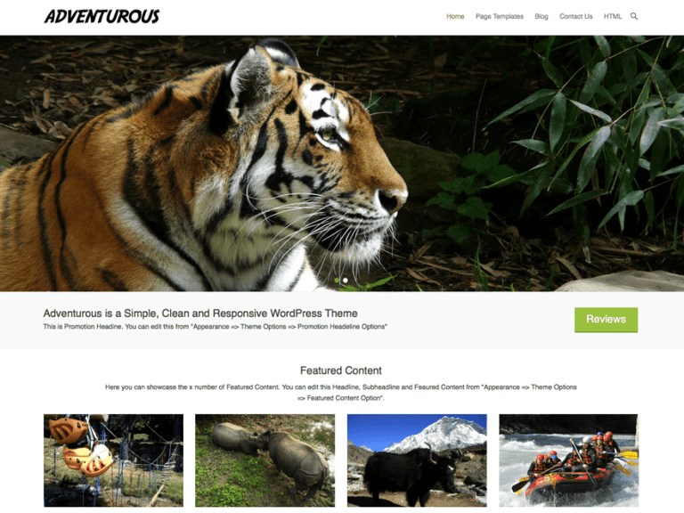 Tema de Wordpress de vacaciones gratis y aventurero