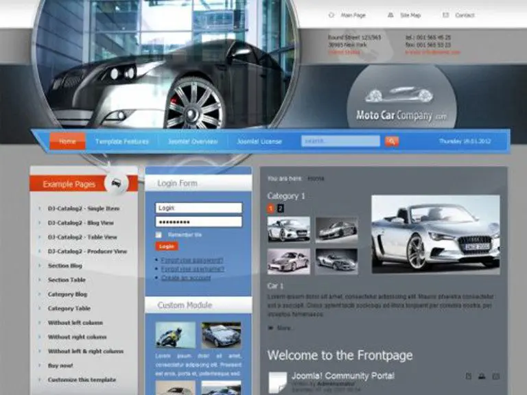 Jm Cars01 Plantilla de negocio Joomla gratis