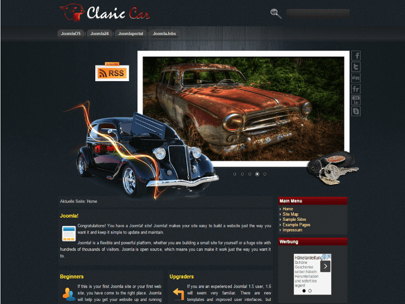 รถ Dd Clasic – Joomla 2.0 Template Clasic Car