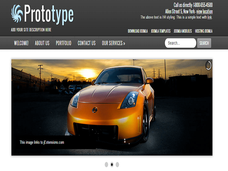 プロトタイプタイプ–Joomlaテンプレートカー