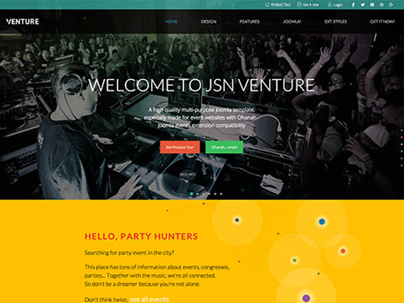 Jsn Venture Joomla 免费模板