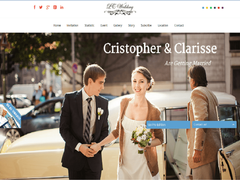 Lt Wedding – Ücretsiz Tek Sayfa Düğün Joomla Şablonu