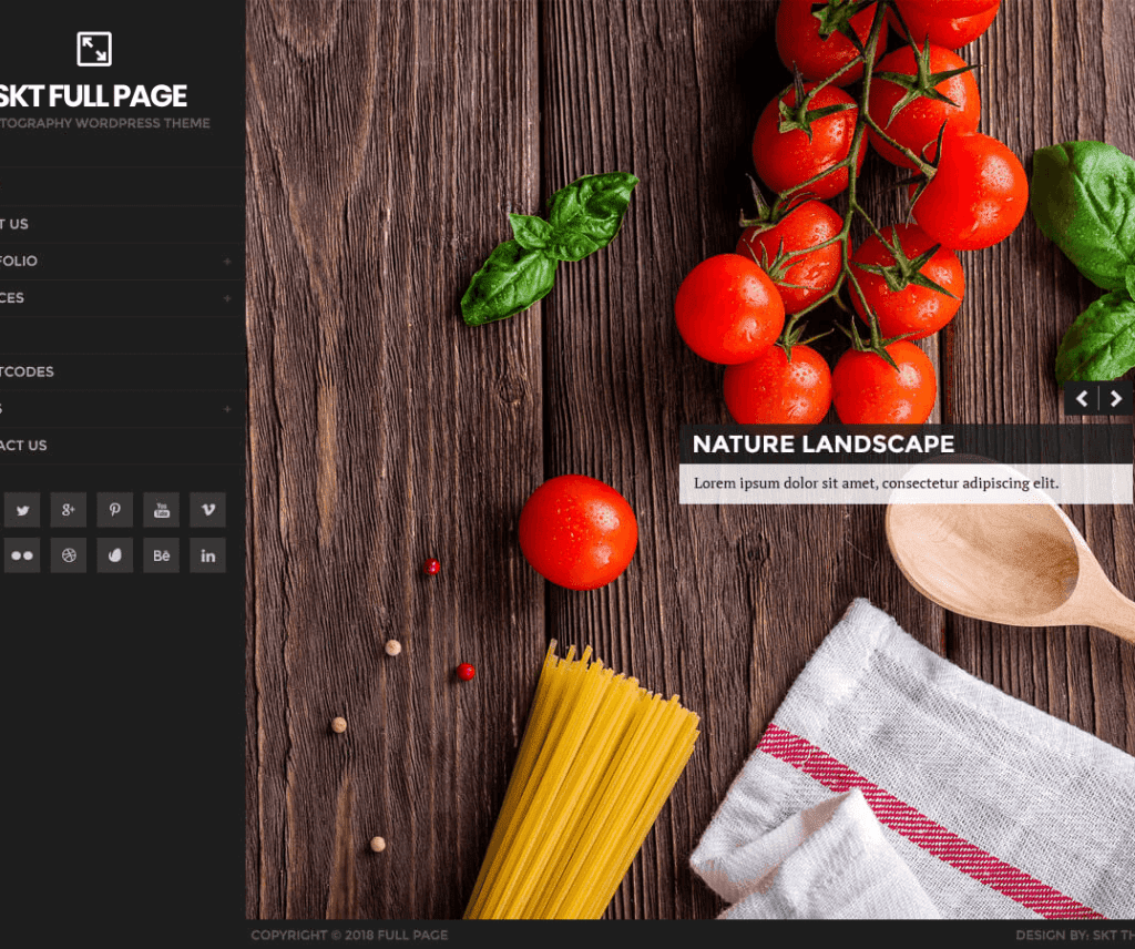 Tema Wordpress Fotografi Gratis Halaman Penuh