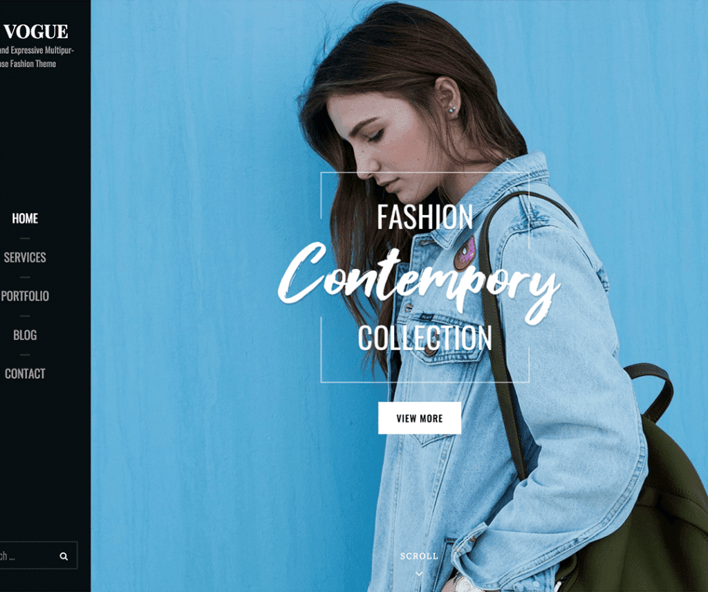 Holen Sie sich Vogue Free Photography Wordpress Theme