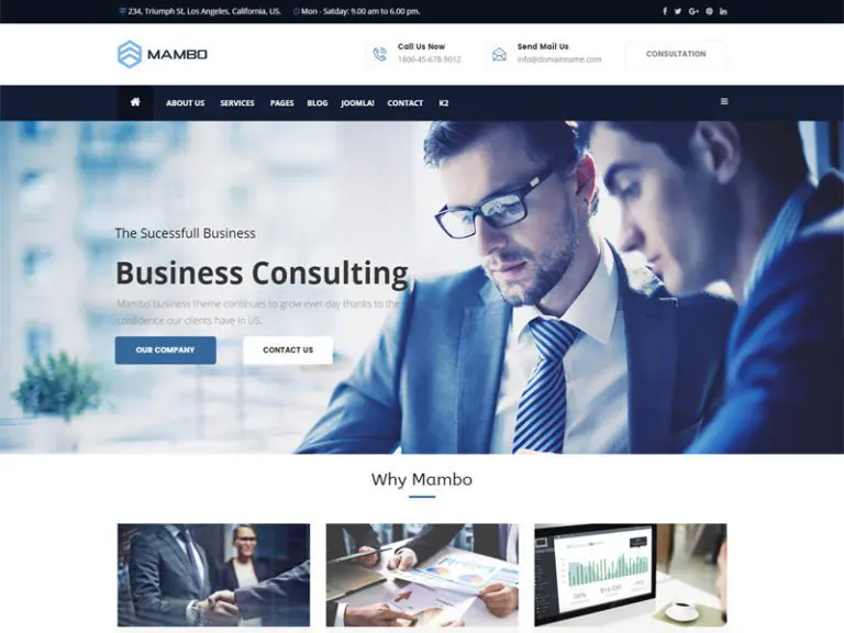 Mambo FreeBusinessJoomlaテンプレート