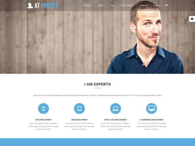 At Profile Darmowy szablon CV Joomla Cv