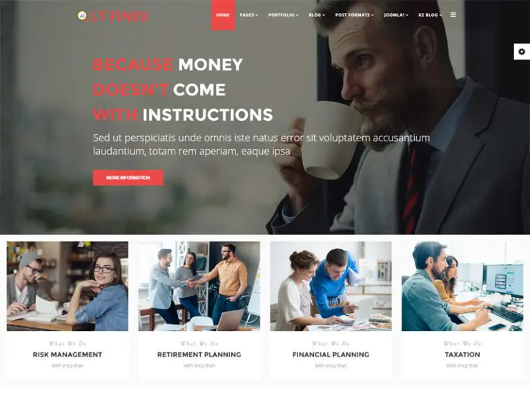 Lt Finex Joomla Finansal Şablonu
