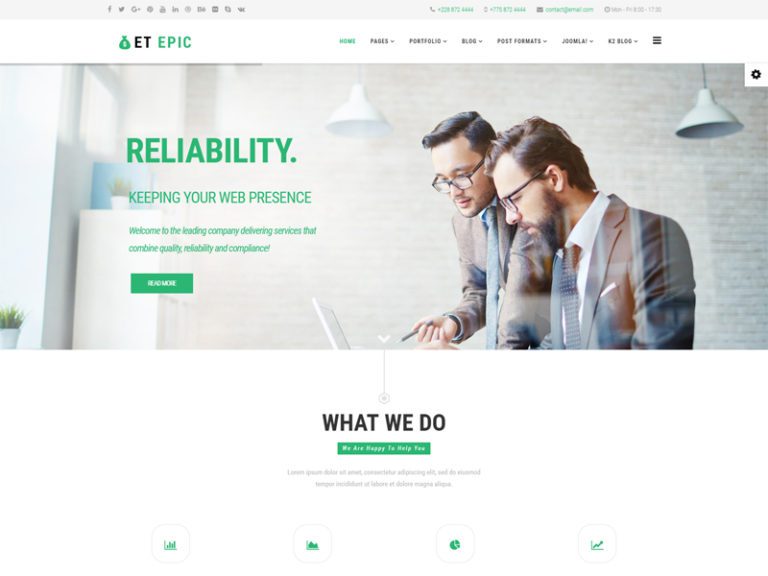 Et Epic FreeBusinessJoomlaテンプレート