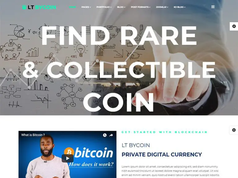 Lt Bycoin Ücretsiz Duyarlı Bitcoin Wordpress Teması