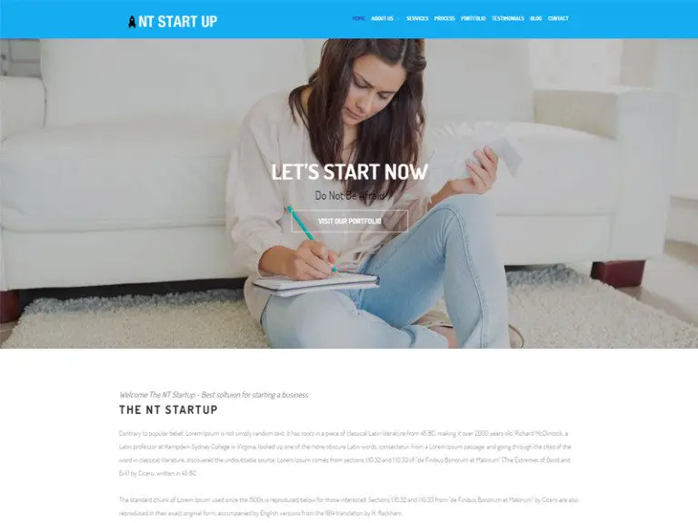 Nt Start Up Responsive Business Wordpress Theme