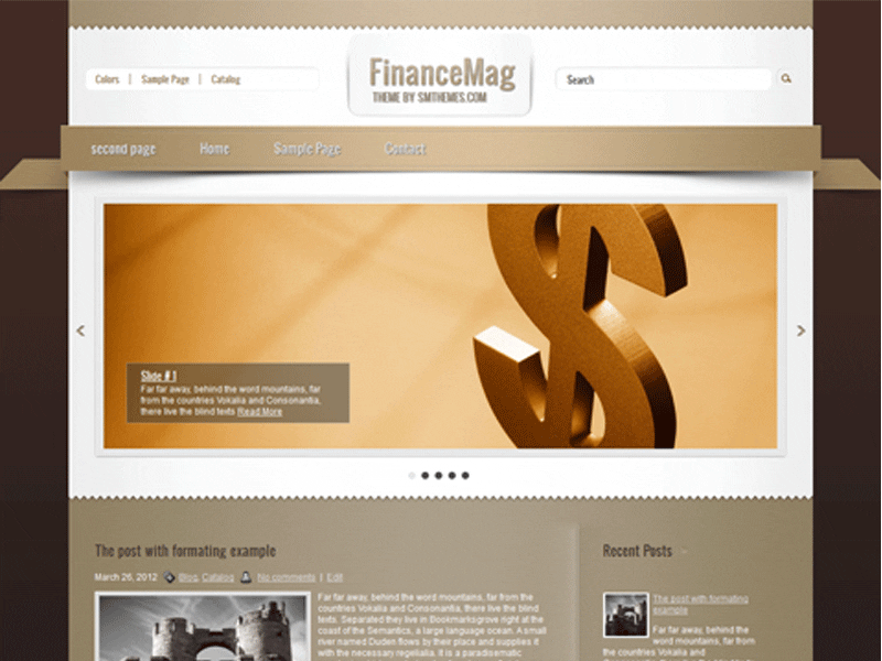 Financemag Kostenloses Business-Wordpress-Thema