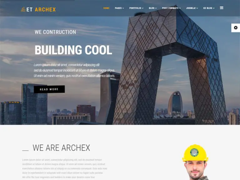 Et Archex Joomla 아키텍처 템플릿