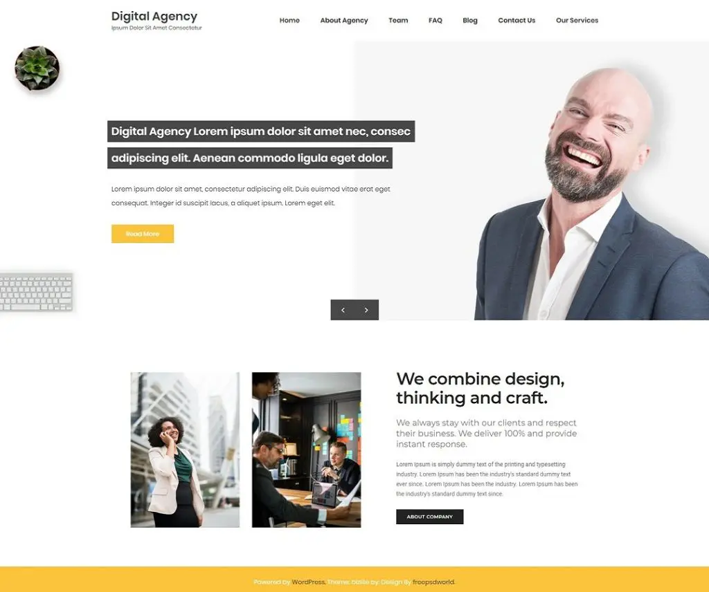 Digitale Agentur Kostenloses E-Commerce-Wordpress-Theme