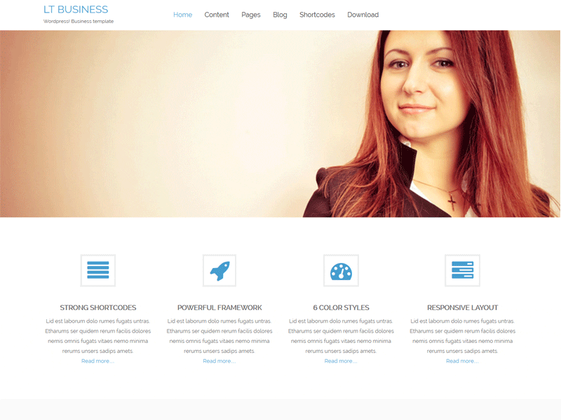 Șablon gratuit Wordpress Lt Business