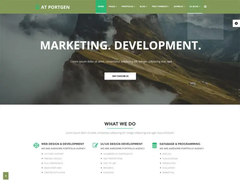 At Portgen Free Joomla Creative Business Template