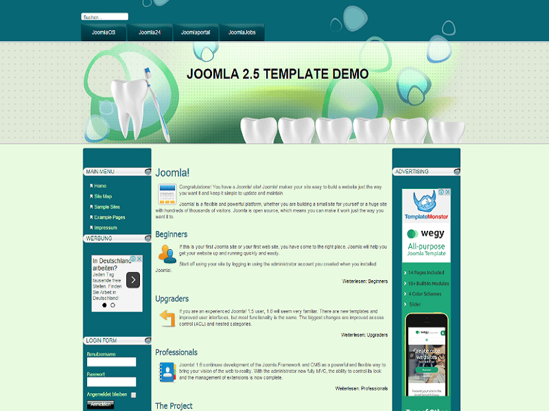 Soins dentaires – Joomla Template Dentiste