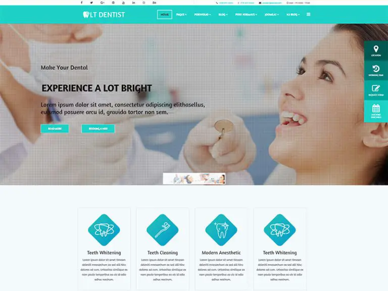 Lt Dentist Free Dentist Joomla Template