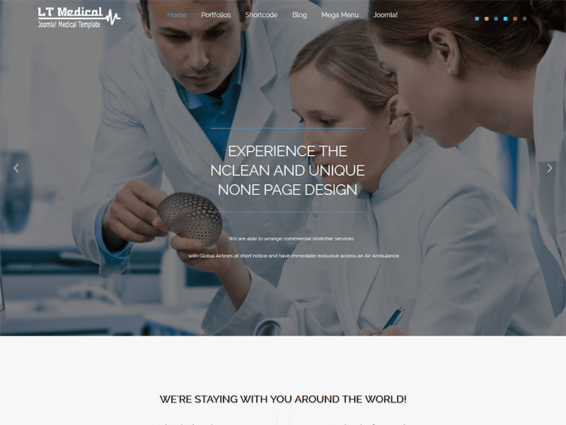 Lt Medical One Page Joomla Templa