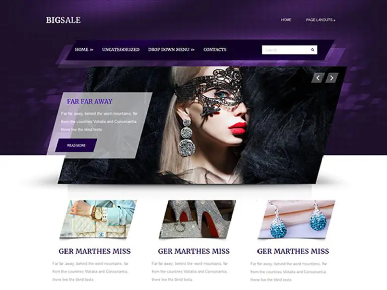 Bigsale Free Jewelry Wordpress Theme