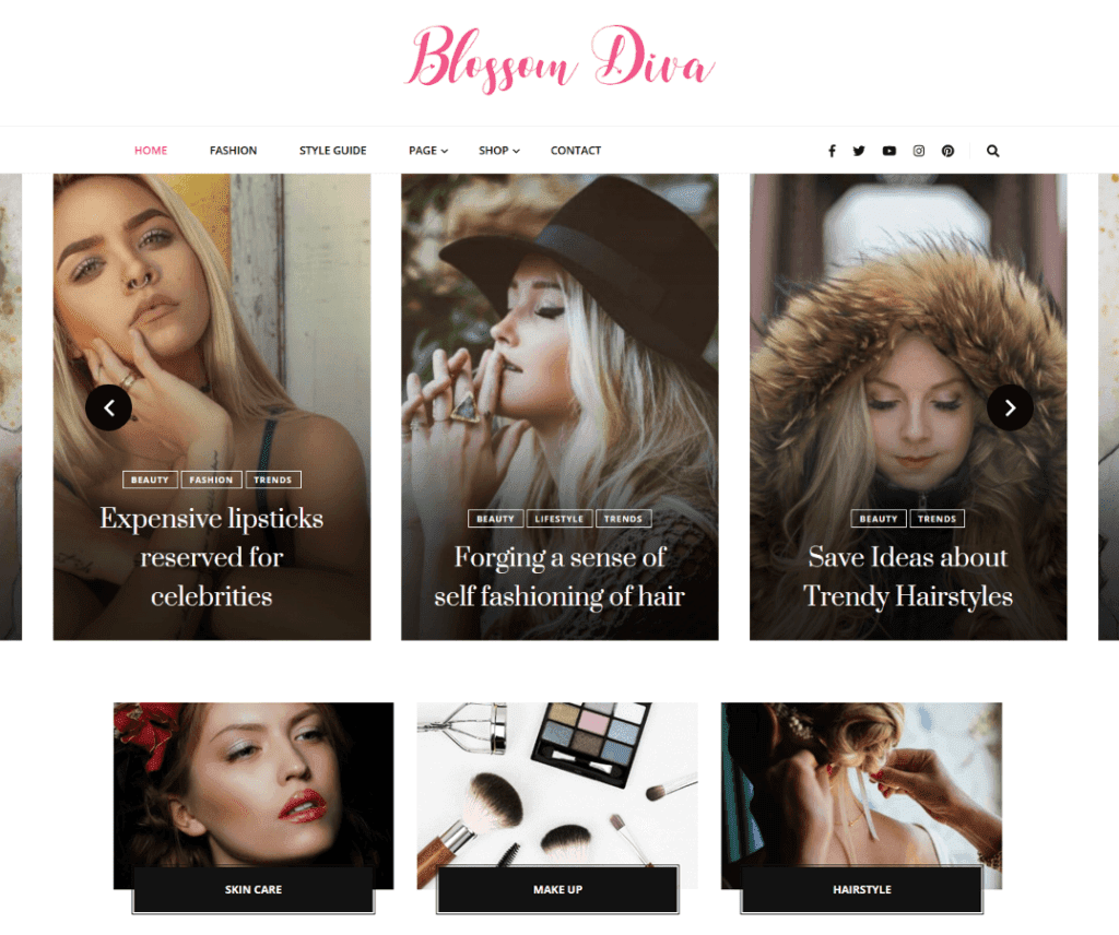 Bloom Diva Free Photography Wordpress-Design