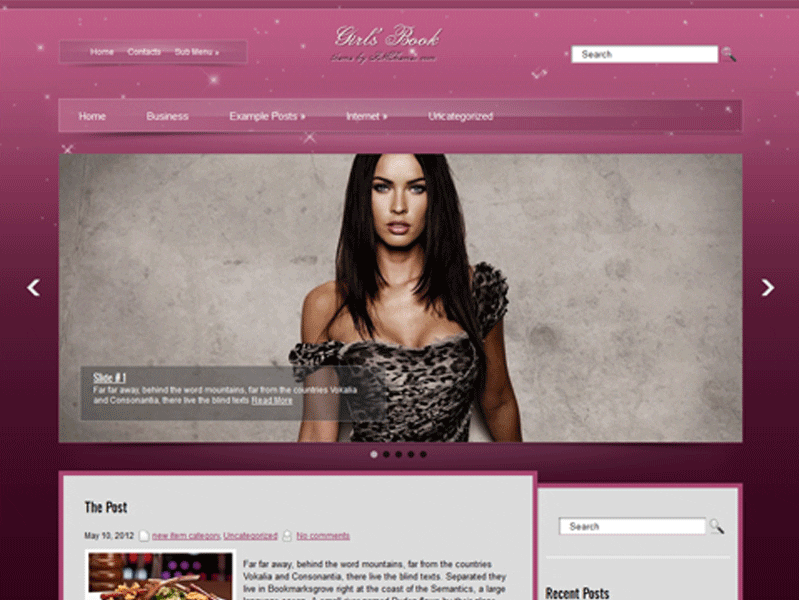 Girlsbook – Moda Wordpress Darmowy motyw