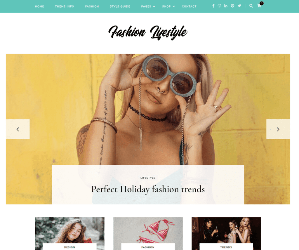 Moda Estilo de vida Fotografía gratis Tema de Wordpress