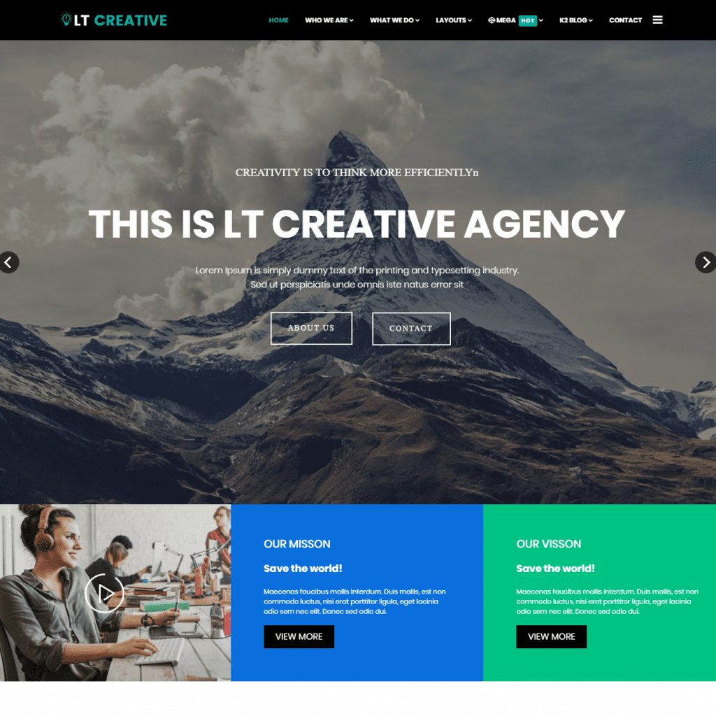 Lt Creative Darmowy szablon Joomla Design Studio